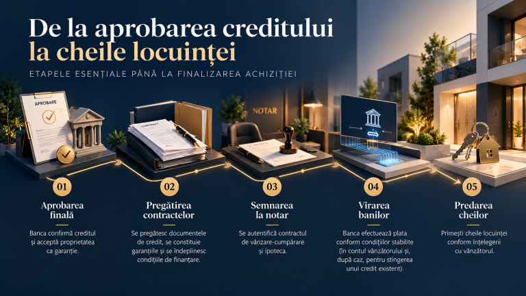 Ai ales banca pentru creditul ipotecar. Ce urmează până primești banii?
