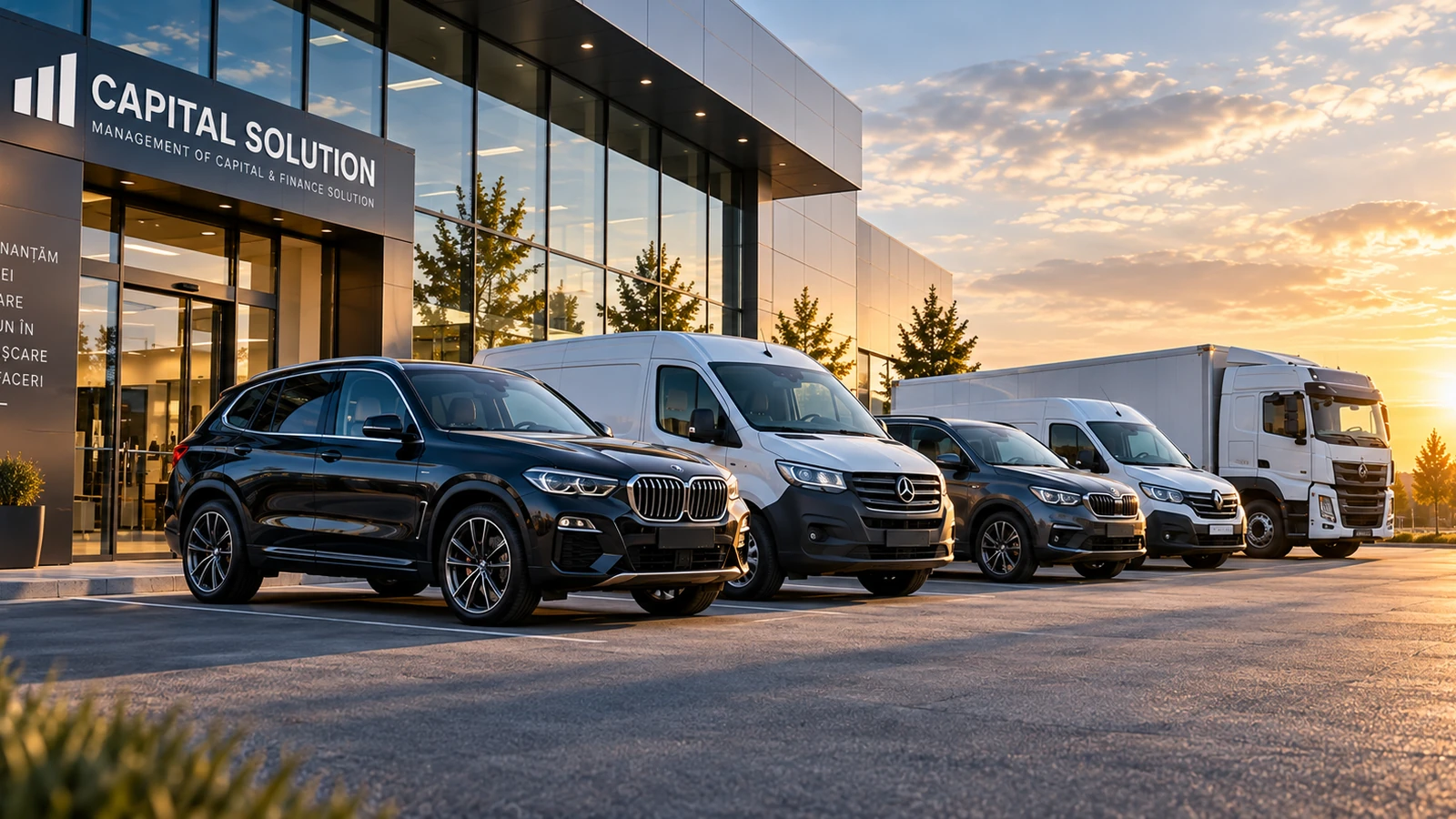 Vehicule comerciale și utilaje finanțabile prin leasing